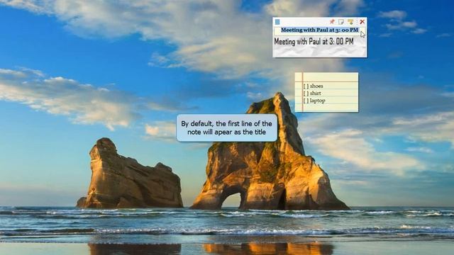 Windows: Setting a title to a sticky note in Notezilla for Windows смотреть онлайн