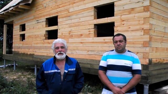 Видео-отзыв о строительстве дома из бруса, Московская область смотреть онлайн