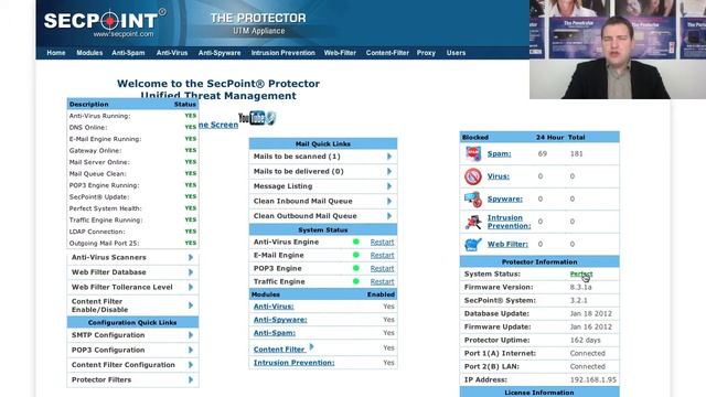 Protector UTM Network Security Firewall V8 - Web Filter - Anti Spam - Anti Virus смотреть онлайн