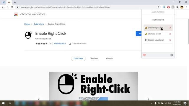 Enable Right Click Chrome and Firefox 💻⚙️🐞 смотреть онлайн