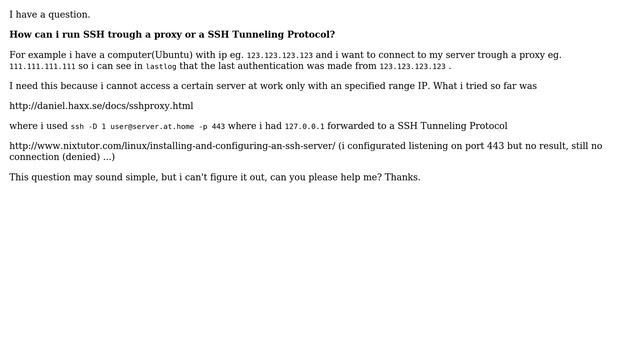 Run SSH trough a proxy смотреть онлайн