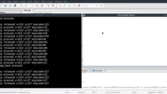 X11 Simple Window & Events LUBUNTU Linux CodeBlocks Project смотреть онлайн