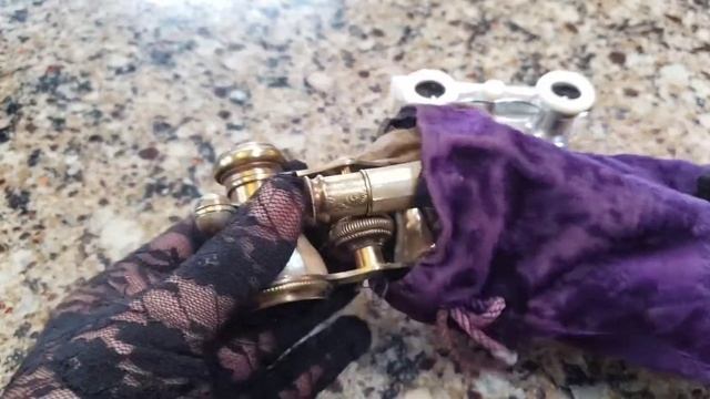 Antique Late Victorian French Mother Of Pearl Lorgnette Opera Glasses... смотреть онлайн