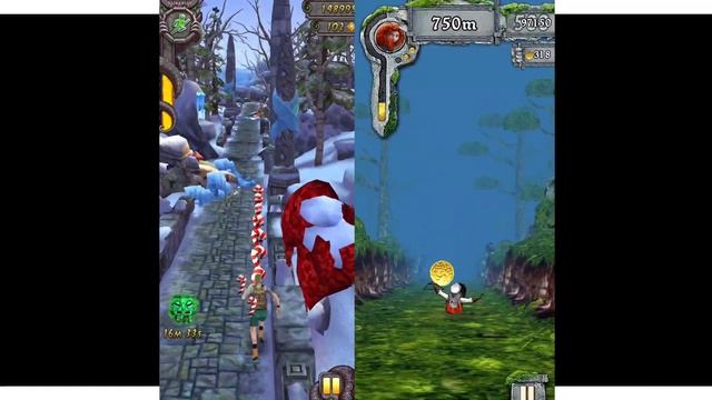 Temple Run 2 Frozen Shadows Vs Temple Run Brave смотреть онлайн
