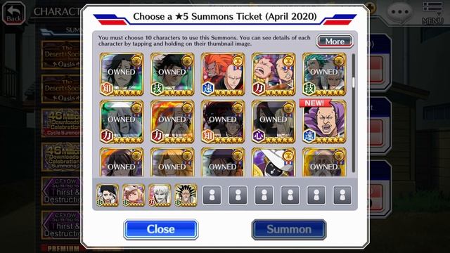 Bleach Brave Souls..Alt Account..Choose A Premium And Seasonal Choose A 5 Star Tickets.