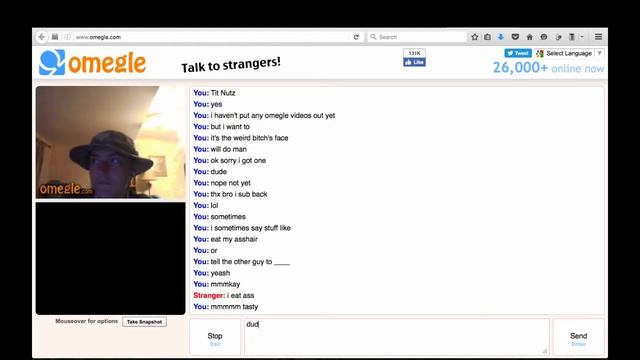 Cool Safari Hat Guy and Shithead Brother on Omegle смотреть онлайн
