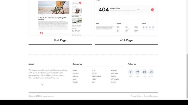Benchy - Blog and Magazine HTML Template html5 blog смотреть онлайн