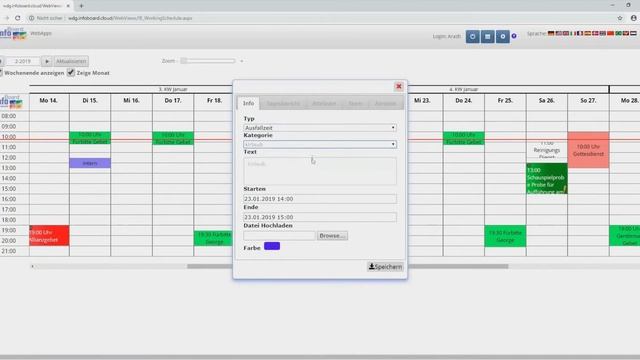 infoBoard Cloud Kalender смотреть онлайн