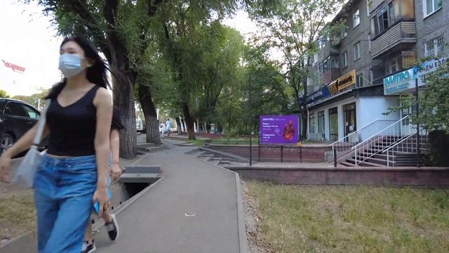 Kazakhstan Almaty walking August 2022. Прогулка Алматы Август part 5 смотреть онлайн