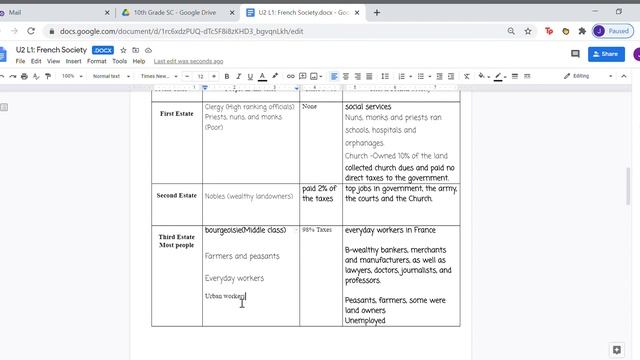 U2 L1 French Society docx Google Docs Google Chrome 2020 10 21 09 07 33 смотреть онлайн