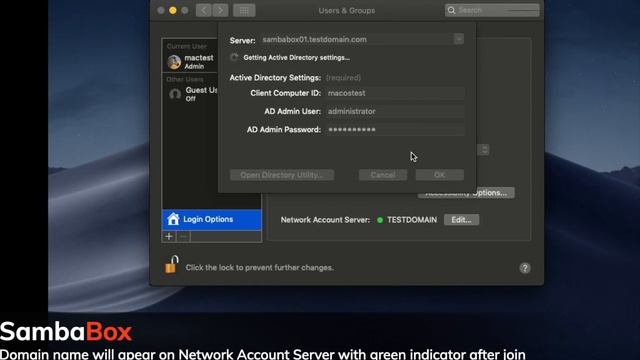 OsX Client Join to SambaBox смотреть онлайн