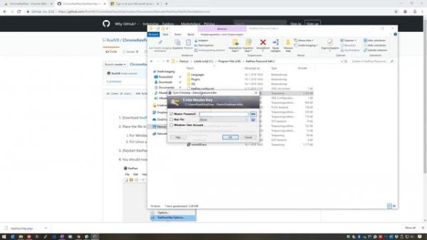 Setup KeePass to integrate with Chrome (or any other compatible browser)