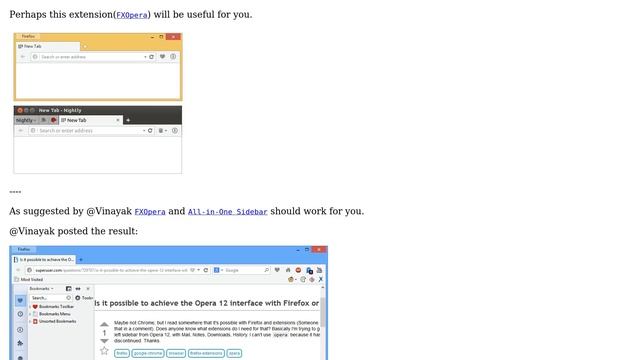 Is it possible to achieve the Opera 12 interface with Firefox or Chrome? смотреть онлайн