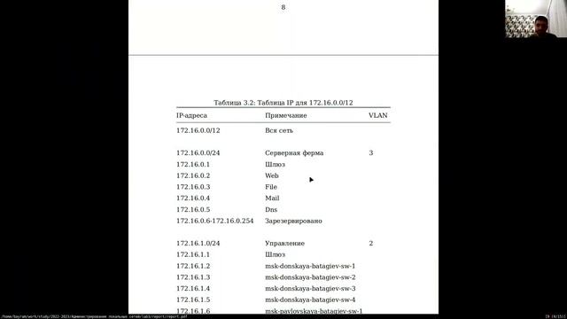 Лаб 3 / часть 1 / Планирование локальнойсети организации смотреть онлайн