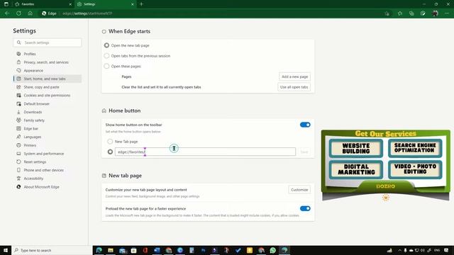 Home Page vs Startup page in Microsoft Edge browser - Best Settings смотреть онлайн