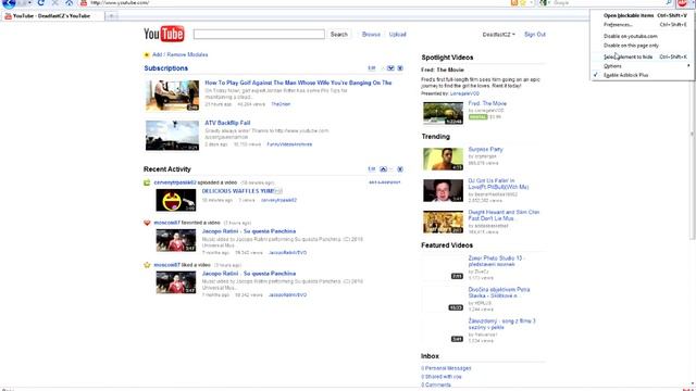 How to remove YT's Spotlight, Trending and Featured Videos in Firefox смотреть онлайн