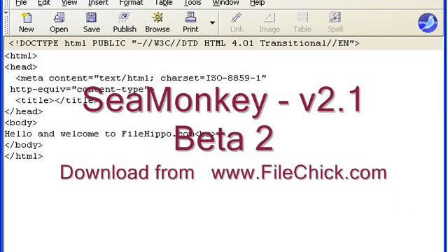 SeaMonkey - v2.1 Beta 2 "FileChick.Com" смотреть онлайн