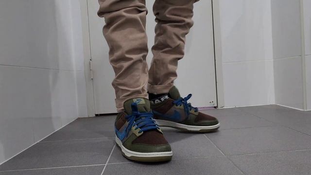 Nike Dunk Low Cacao Wow Marina Rough Green On Feet смотреть онлайн