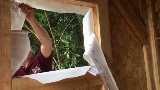 House-Wrapping the Timber Frame and Installing Windows (S2E42) смотреть онлайн