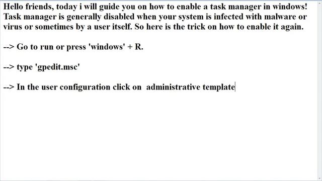 How to enable Task Manager in Windows XP, Vista, 7, 8 and 10 смотреть онлайн
