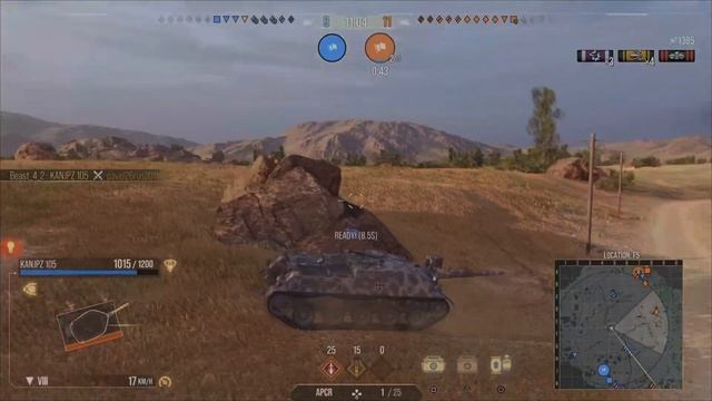 KANJPZ 105 - Safari hunting in Steppes - 6 kills - 3,5 cmb dmg смотреть онлайн