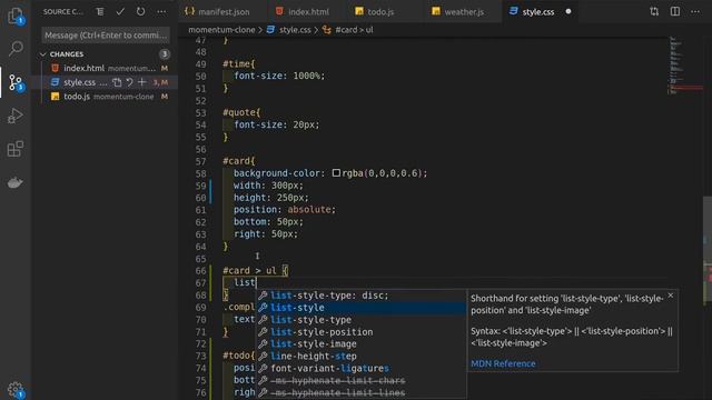 EP96 Chrome extension development Tutorial Part 33 | Momentum Clone Part 10 смотреть онлайн