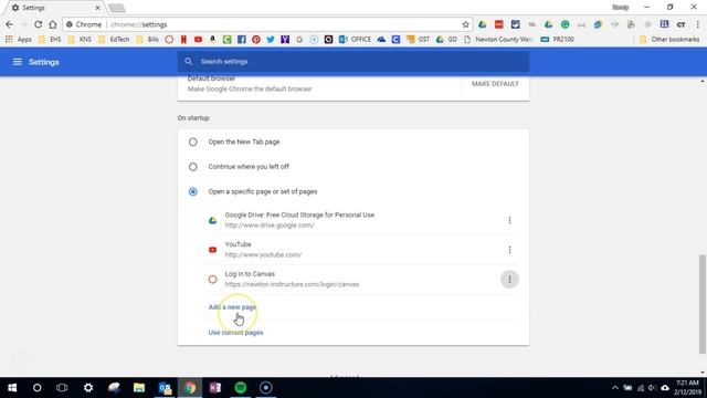 Adding Startup pages to Google Chrome смотреть онлайн
