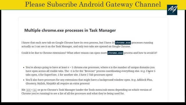 Multiple chrome.exe processes in Task Manager смотреть онлайн