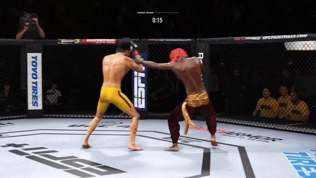 UFC4 Bruce Lee vs Indian Sadhu Yoga EA Sports UFC 4 смотреть онлайн