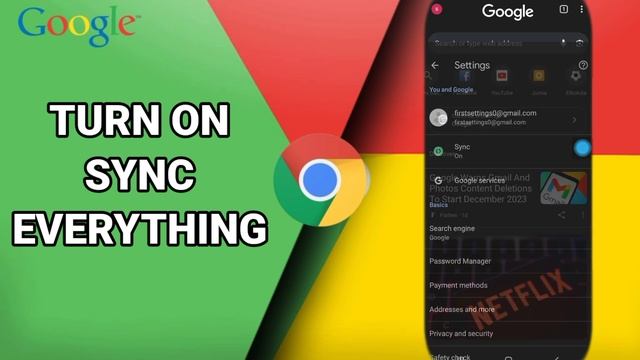How To Turn On Sync Everything On Google Chrome App смотреть онлайн