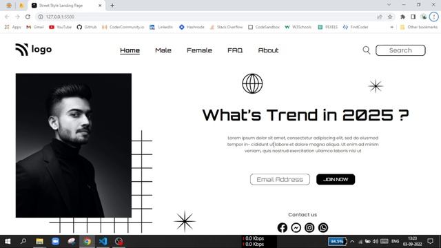 Street Style Landing Page | Semantic HTML & CSS only смотреть онлайн