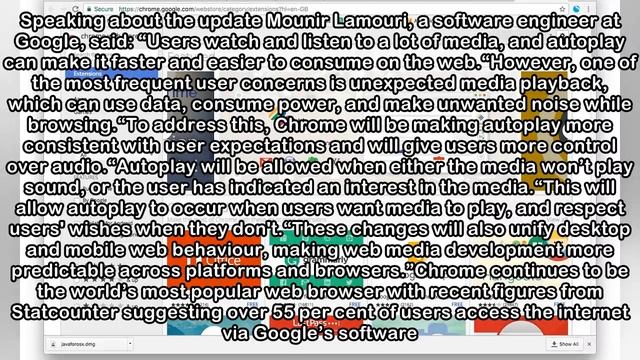 Google Chrome latest update will make browsing the web sound a lot different смотреть онлайн