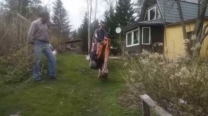 Миниэкскаватор Kubota k008-3 на разработанном участке.