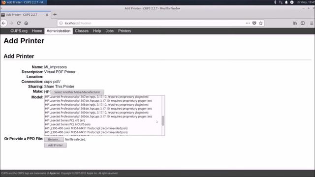Instalar Impresora desde Windows, en Ubuntu (Linux). смотреть онлайн