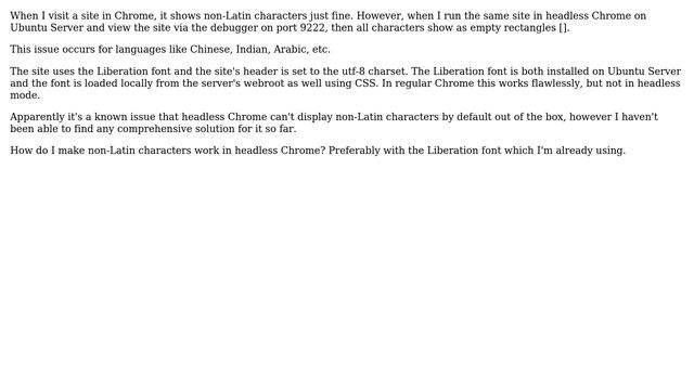 DevOps & SysAdmins: Non-Latin characters not showing in headless Chrome on Ubuntu Server смотреть онлайн