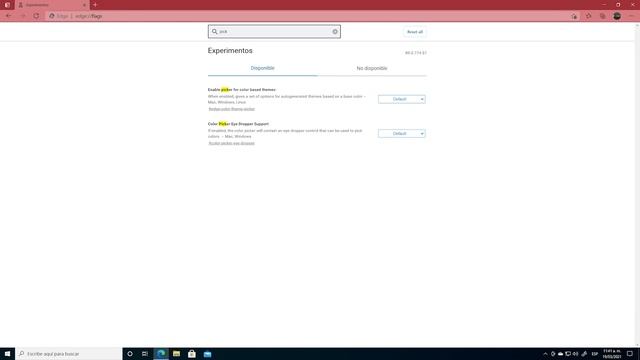 Habilitar selector para temas basados en colores de Microsoft Edge смотреть онлайн