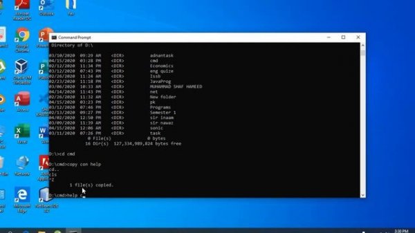 Basic Commands cmd COMMAND PROMPT