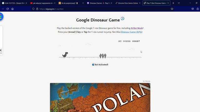 Play T Rex Dinosaur Game Online Hacked by AI Bot — Mozilla Firefox 2023 04 22 09 40 04 смотреть онлайн