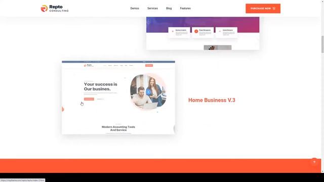 Repto - Business and Agency Consulting HTML5 Template ecommerce consulting agency смотреть онлайн