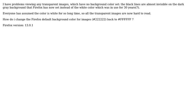 How to change Firefox image background color back to white? смотреть онлайн