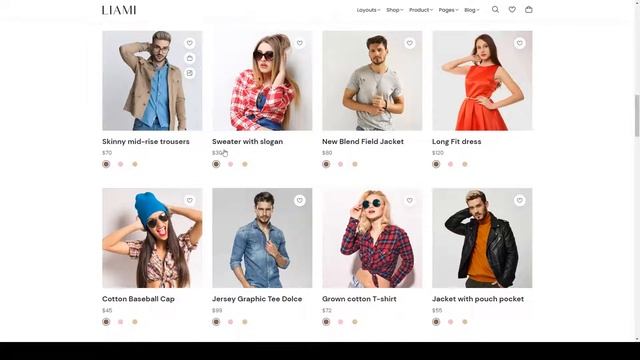 Liami - Fashion Store HTML5 Template products 8 смотреть онлайн