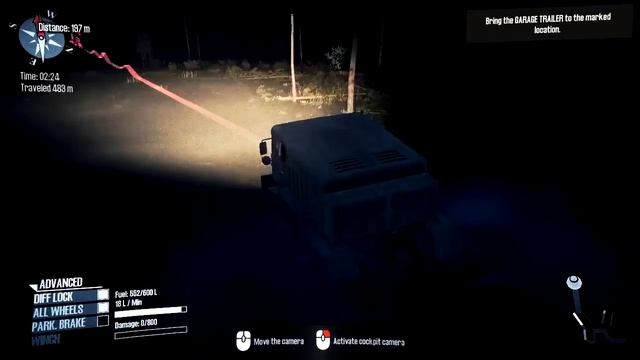 Spintires: MudRunner Eng | Прохождение №4 без комментариев | Challenge "Night Safari" смотреть онлайн