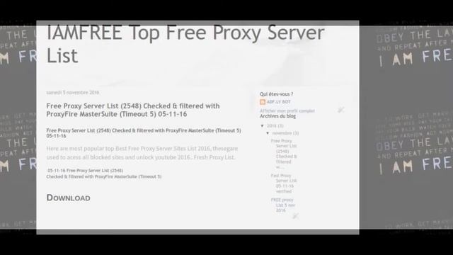 2 Millions FAST FREE PROXY SERVER LIST 2016 VERIFIED смотреть онлайн