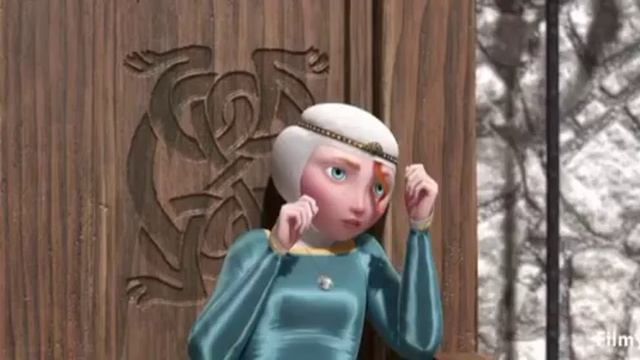 Brave (2012) Funny Scene In Hindi ||Gollenclips||