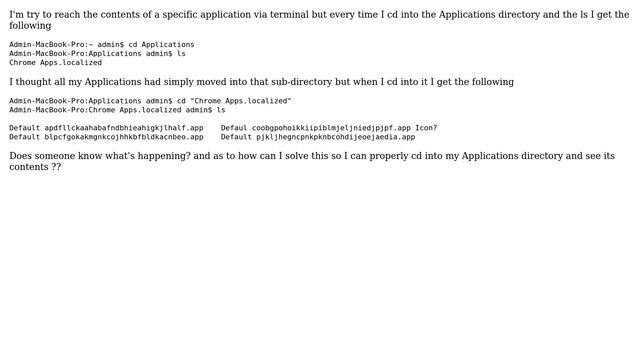 Cant view my Applications directory contents because of Chrome смотреть онлайн