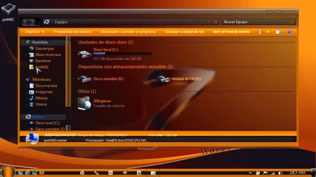 tema de Black Orange para windows 7 смотреть онлайн