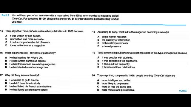 C1 Advanced (CAE) Listening Test 60 with answers смотреть онлайн