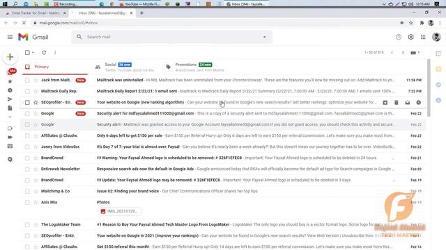 Best Free Unlimited Email Tracker for Gmail in Chrome Extension | Faysal Ahmed смотреть онлайн