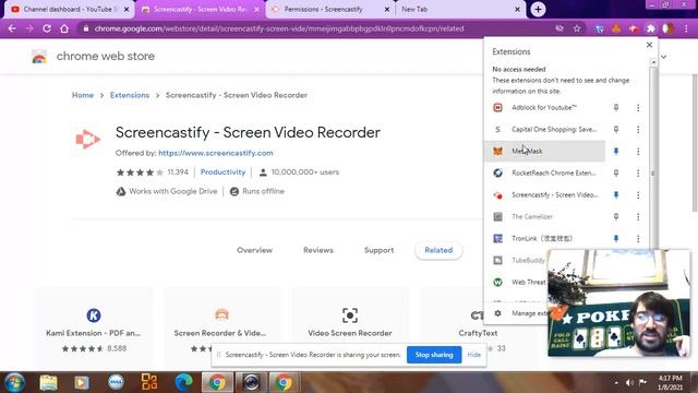 How To Screen Capture Video with Chrome Extension SCREENCASTIFY смотреть онлайн