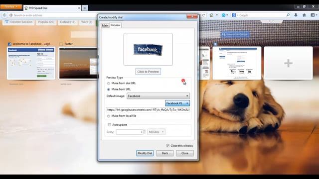 FireFox - How to set custom dial from Predefined Images смотреть онлайн